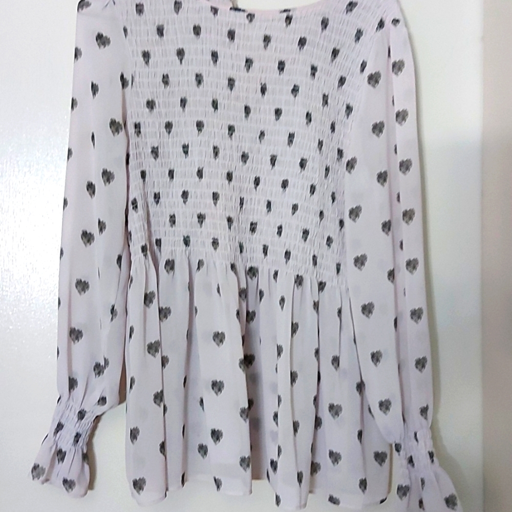 Rose + Olive Heart Blouse